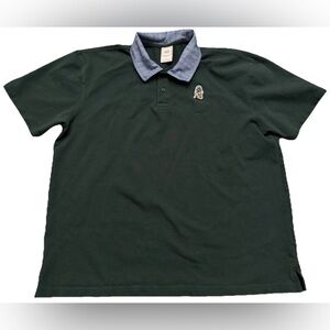 Malbon x Gap Polo Shirt Dark Emerald Green Men’s Large Golf Collab